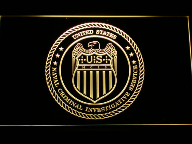 FREE NCIS (2) LED Sign - Yellow - TheLedHeroes