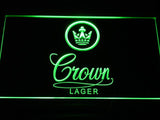 Crown Lager LED Neon Sign USB - Green - TheLedHeroes