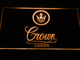 FREE Crown Lager LED Sign - Orange - TheLedHeroes