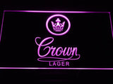 Crown Lager LED Neon Sign USB - Purple - TheLedHeroes