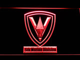 FREE 5th Marine Division LED Sign - Red - TheLedHeroes