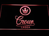 Crown Lager LED Neon Sign Electrical - Red - TheLedHeroes