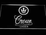 FREE Crown Lager LED Sign - White - TheLedHeroes