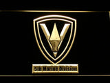 5th Marine Division LED Neon Sign Electrical - Yellow - TheLedHeroes