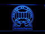 7th Infantry Regiment LED Neon Sign Electrical - Blue - TheLedHeroes