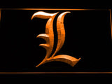 Death Note Light Notebook LED Neon Sign USB - Orange - TheLedHeroes