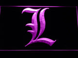Death Note Light Notebook LED Neon Sign Electrical - Purple - TheLedHeroes