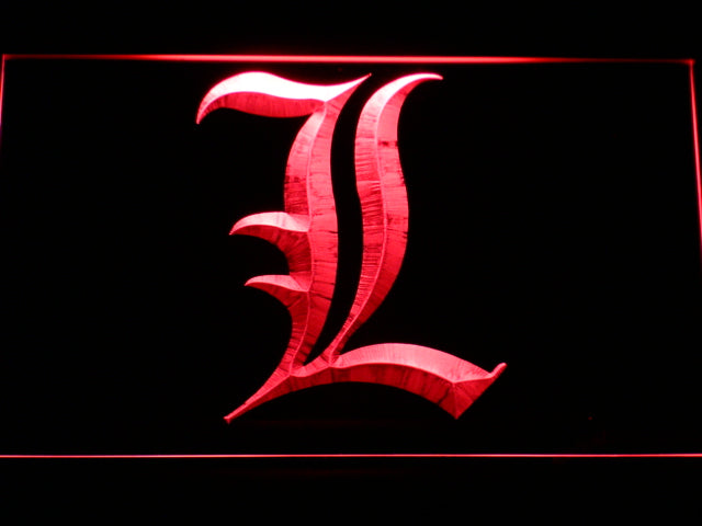 FREE Death Note Light Notebook LED Sign - Red - TheLedHeroes