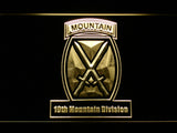 FREE 10th Mountain Division LED Sign - Yellow - TheLedHeroes