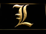 FREE Death Note Light Notebook LED Sign - Yellow - TheLedHeroes