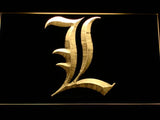 Death Note Light Notebook LED Neon Sign USB - Yellow - TheLedHeroes