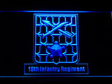 16th Infantry Regiment LED Neon Sign Electrical - Blue - TheLedHeroes
