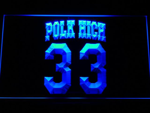 Polk High 33 LED Neon Sign USB - Blue - TheLedHeroes