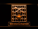 16th Infantry Regiment LED Neon Sign Electrical - Orange - TheLedHeroes