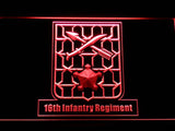 16th Infantry Regiment LED Neon Sign Electrical - Red - TheLedHeroes