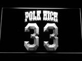 Polk High 33 LED Neon Sign USB - White - TheLedHeroes
