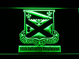 18th Infantry Regiment LED Neon Sign USB - Green - TheLedHeroes