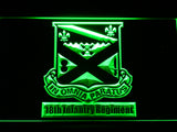 FREE 18th Infantry Regiment LED Sign - Green - TheLedHeroes