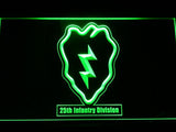 25th Infantry Regiment LED Neon Sign USB - Green - TheLedHeroes