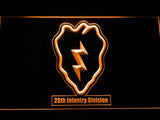 25th Infantry Regiment LED Neon Sign USB - Orange - TheLedHeroes