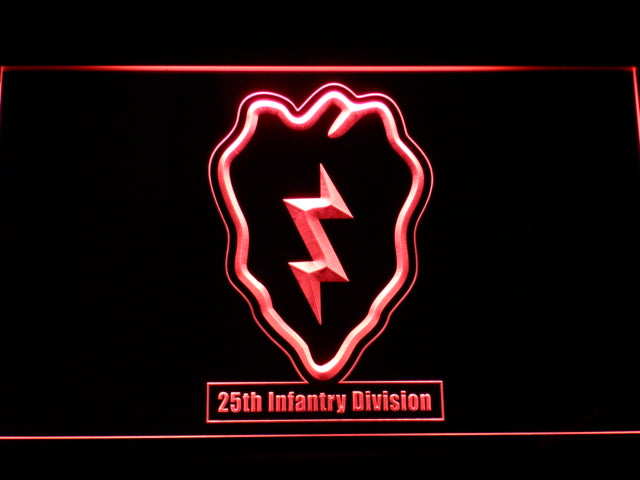 FREE 25th Infantry Regiment LED Sign - Red - TheLedHeroes