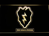 25th Infantry Regiment LED Neon Sign Electrical - Yellow - TheLedHeroes