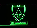 26th Infantry Regiment LED Neon Sign Electrical - Green - TheLedHeroes