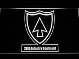 26th Infantry Regiment LED Neon Sign USB - White - TheLedHeroes