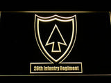 26th Infantry Regiment LED Neon Sign Electrical - Yellow - TheLedHeroes