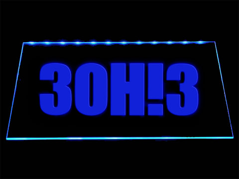 FREE 3OH!3 LED Sign - Blue - TheLedHeroes