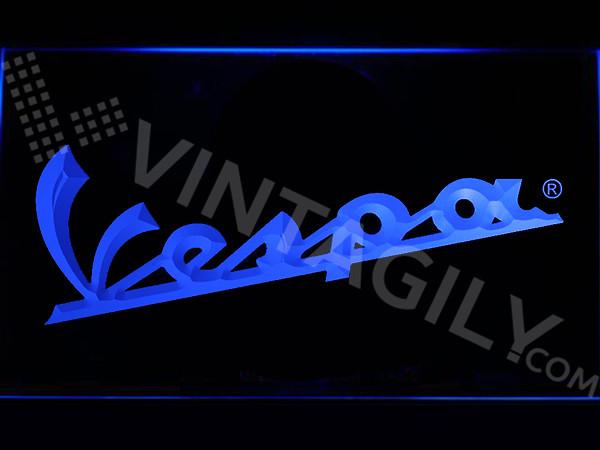 Vespa LED Neon Sign Electrical - Blue - TheLedHeroes