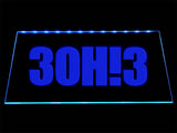 3OH!3 LED Neon Sign USB - Blue - TheLedHeroes