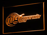Miller Lite Miller Time Live LED Neon Sign Electrical - Orange - TheLedHeroes