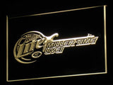 Miller Lite Miller Time Live LED Neon Sign Electrical - Yellow - TheLedHeroes