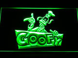 Disney Goofy LED Neon Sign Electrical - Green - TheLedHeroes