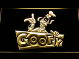 Disney Goofy LED Neon Sign USB - Yellow - TheLedHeroes