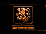 28th Infantry Regiment LED Neon Sign Electrical - Orange - TheLedHeroes