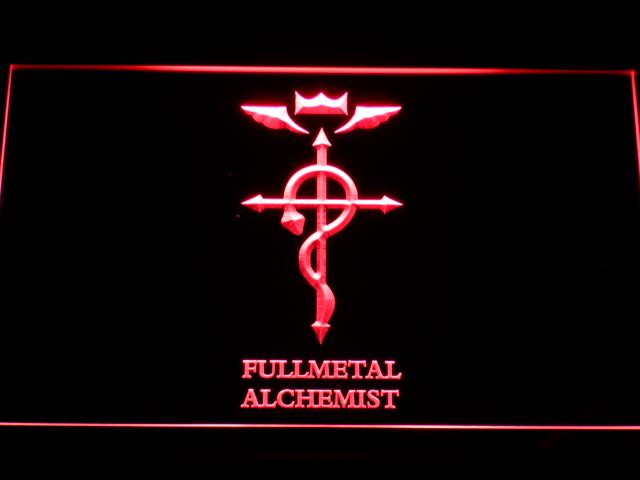 Fullmetal Alchemist LED Neon Sign Electrical - Red - TheLedHeroes