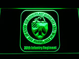 FREE 30th Infantry Regiment LED Sign - Green - TheLedHeroes