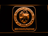 FREE 30th Infantry Regiment LED Sign - Orange - TheLedHeroes