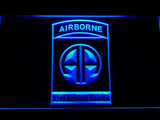 82nd Airborne Division LED Neon Sign Electrical - Blue - TheLedHeroes