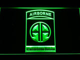 82nd Airborne Division LED Neon Sign Electrical - Green - TheLedHeroes