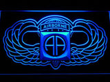 82nd Airborne Division (2) LED Neon Sign USB - Blue - TheLedHeroes