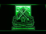 FREE 87th Mountain Infantry Regiment LED Sign - Green - TheLedHeroes