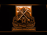 FREE 87th Mountain Infantry Regiment LED Sign - Orange - TheLedHeroes