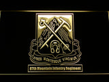 FREE 87th Mountain Infantry Regiment LED Sign - Yellow - TheLedHeroes