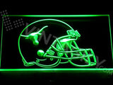 Texas Longhorns Helmet LED Neon Sign Electrical - Green - TheLedHeroes
