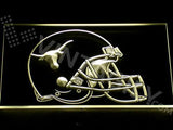 Texas Longhorns Helmet LED Neon Sign Electrical - Yellow - TheLedHeroes