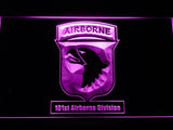 101st Airborne Division LED Neon Sign Electrical - Purple - TheLedHeroes