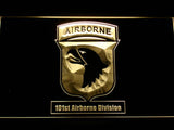 101st Airborne Division LED Neon Sign USB - Yellow - TheLedHeroes